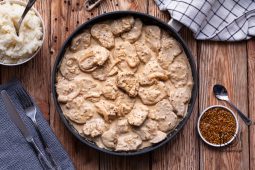 Polędwiczki wieprzowe w sosie musztardowym