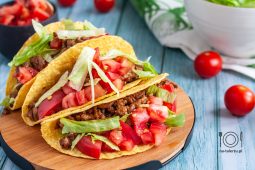 Meksykańskie tacos z mięsem mielonym