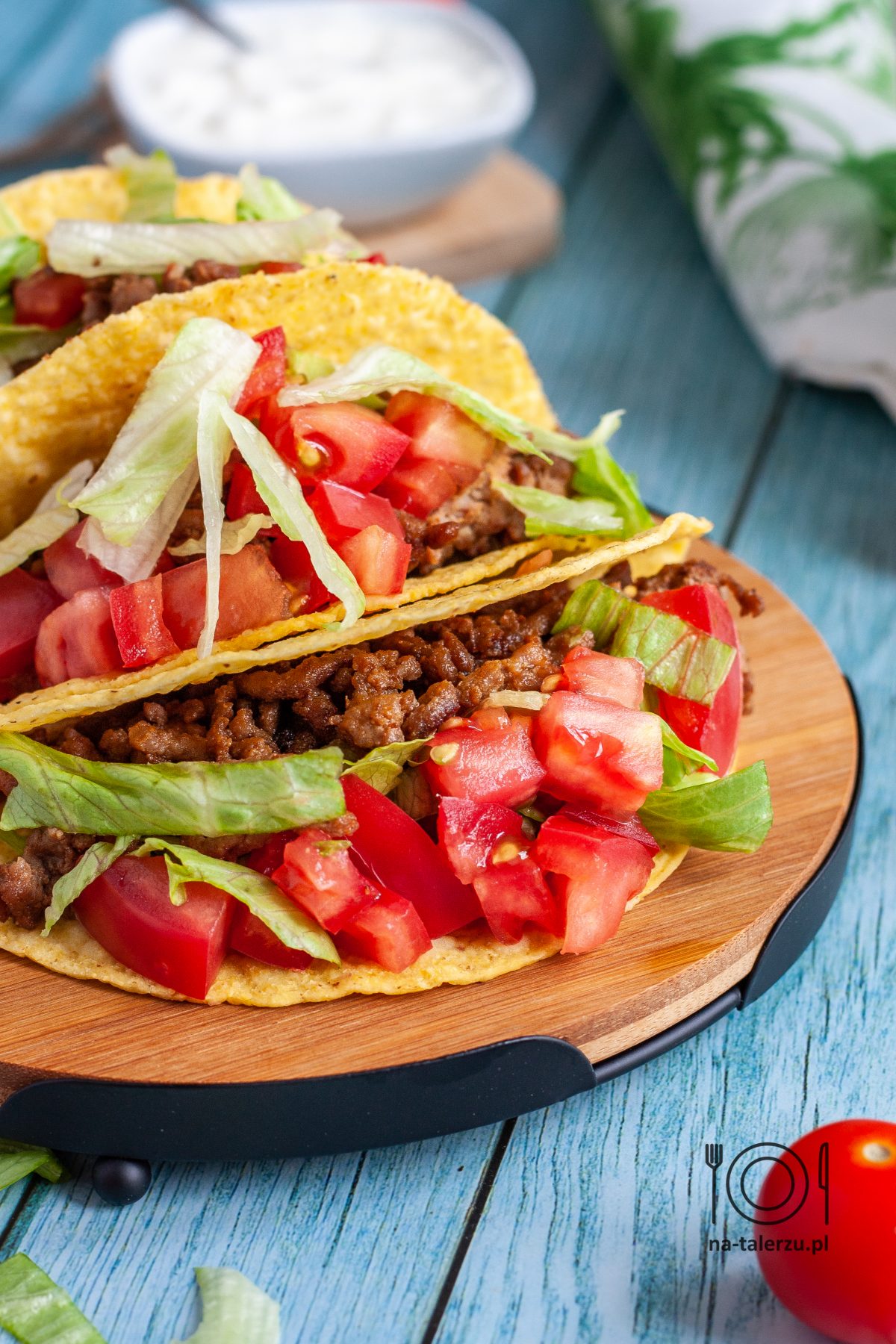 Meksykańskie tacos z mięsem mielonym