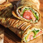 Wrap z cukinii i serka wiejskiego