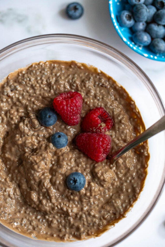 Proteinowy czekoladowy pudding z chia